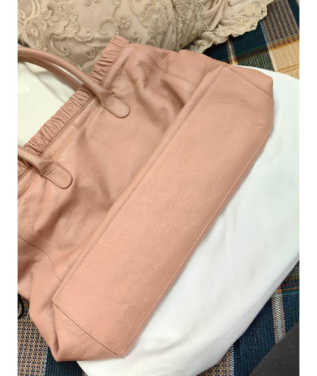 RED VALENTINO Бежевая кожаная сумка через плечо, фото 9