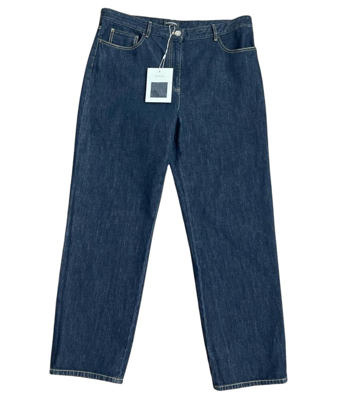 CHANEL Темно-синие прямые джинсы, фото 1