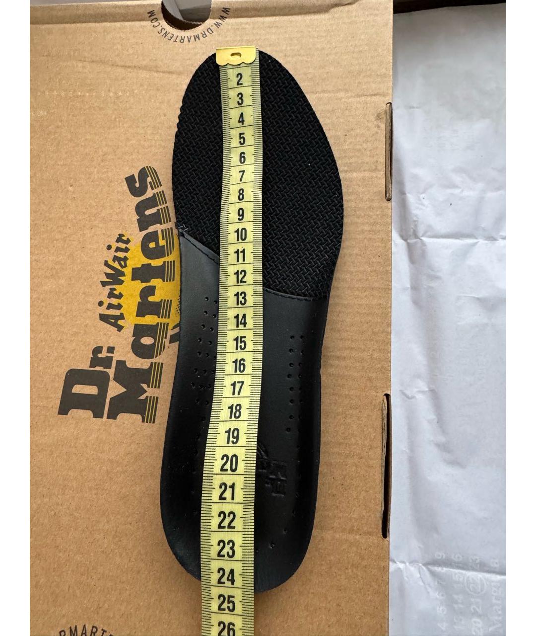 DR. MARTENS Черные кожаные ботинки, фото 6