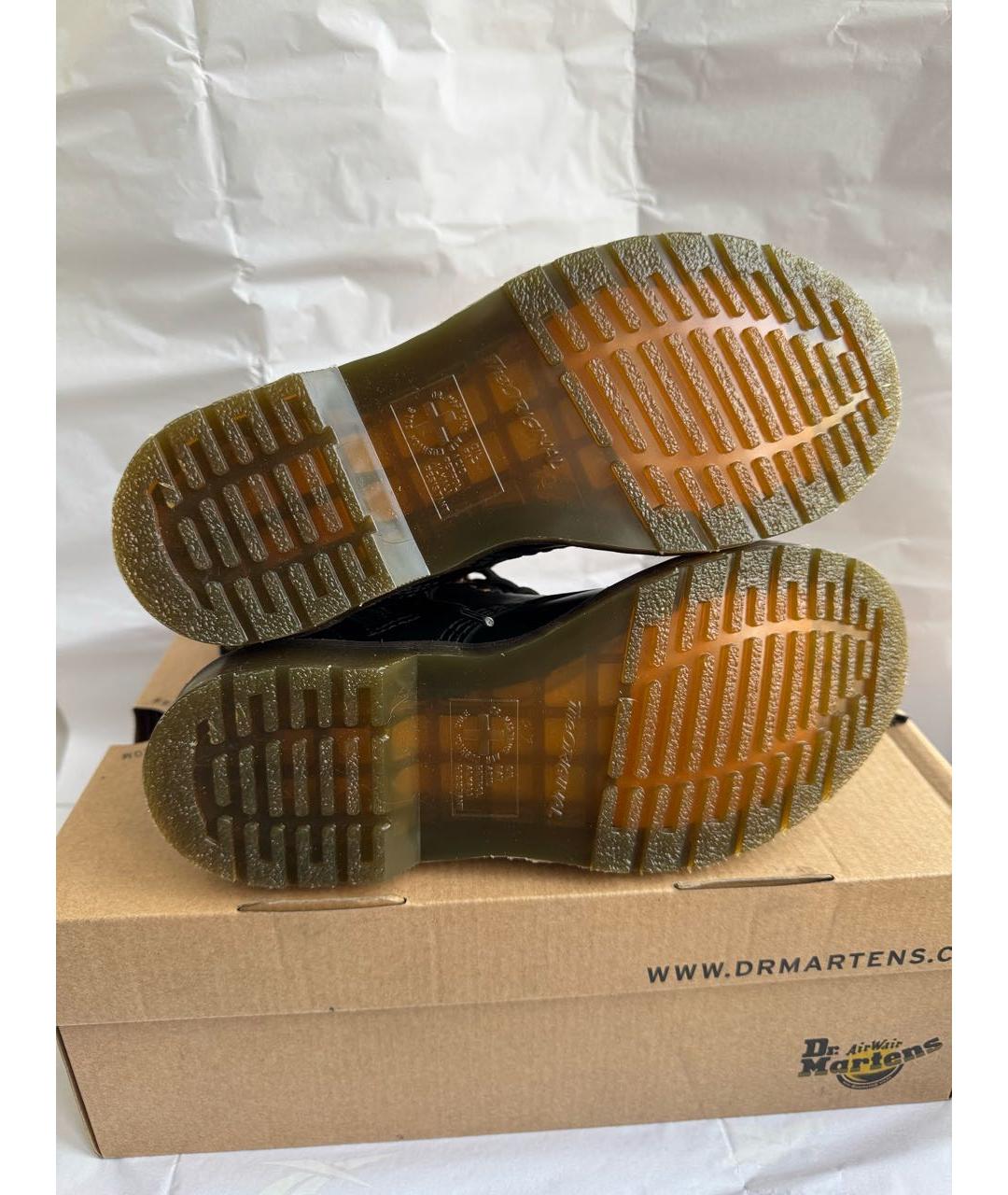 DR. MARTENS Черные кожаные ботинки, фото 5