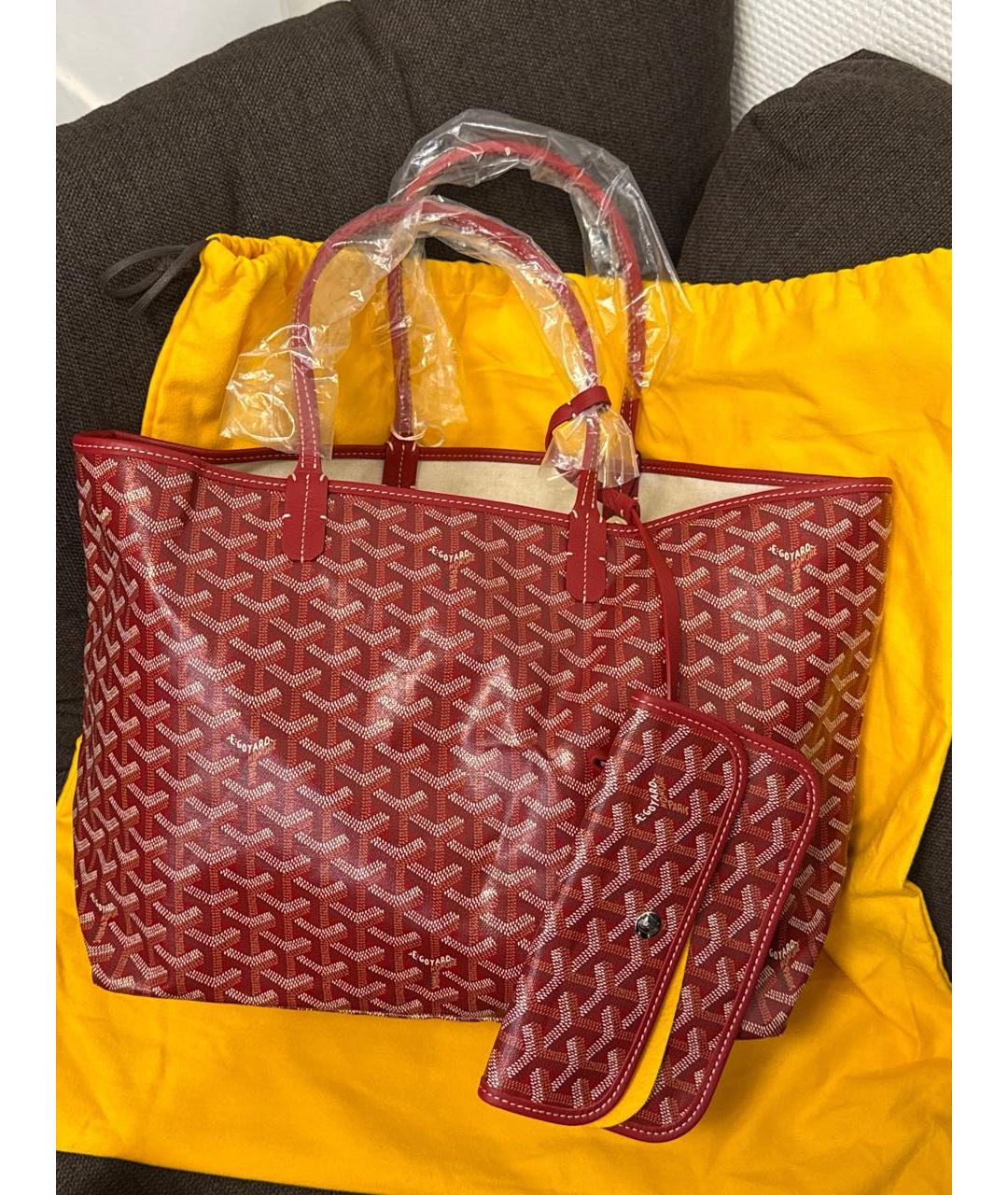 GOYARD Красная сумка тоут, фото 2