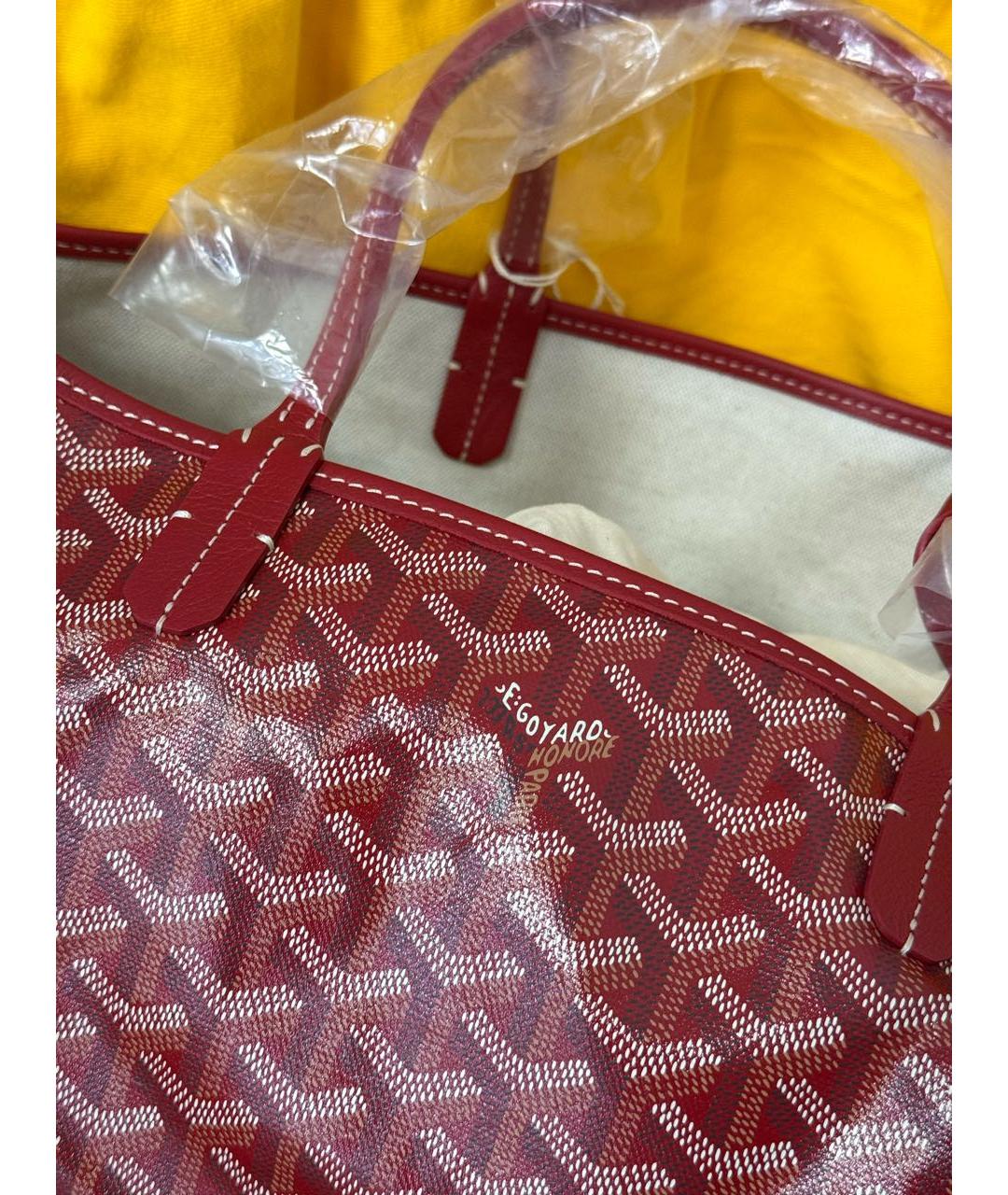 GOYARD Красная сумка тоут, фото 3