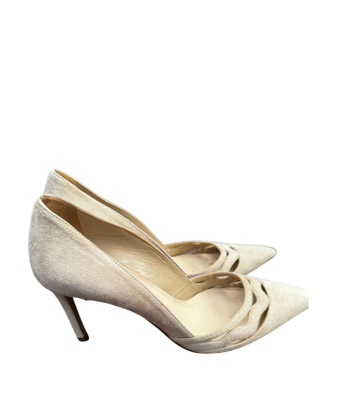 PRADA Бежевые замшевые туфли, фото 1