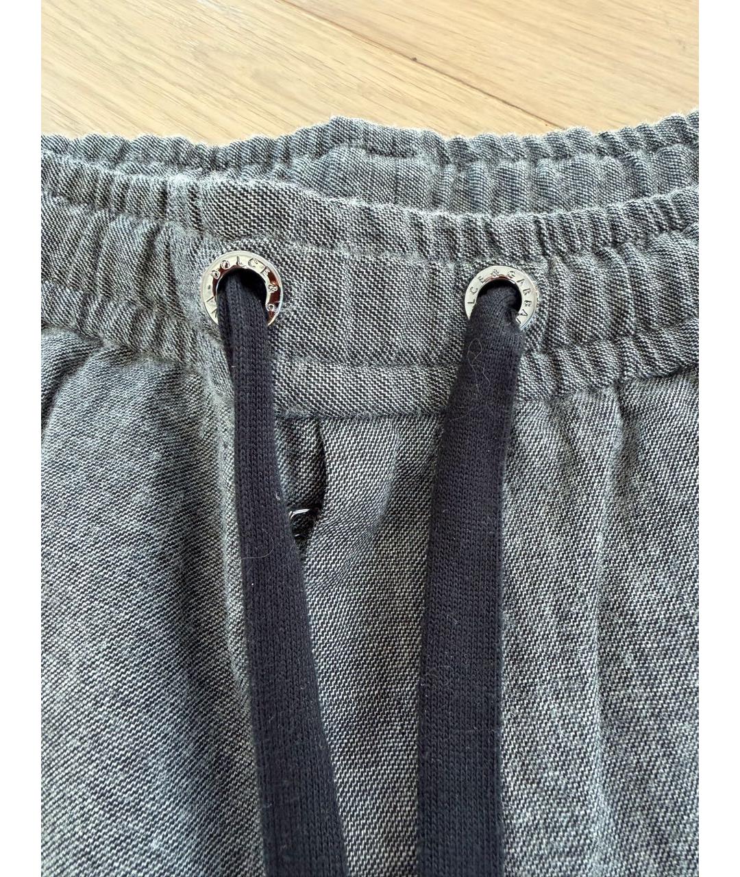 DOLCE&GABBANA Антрацитовые хлопковые повседневные брюки, фото 3