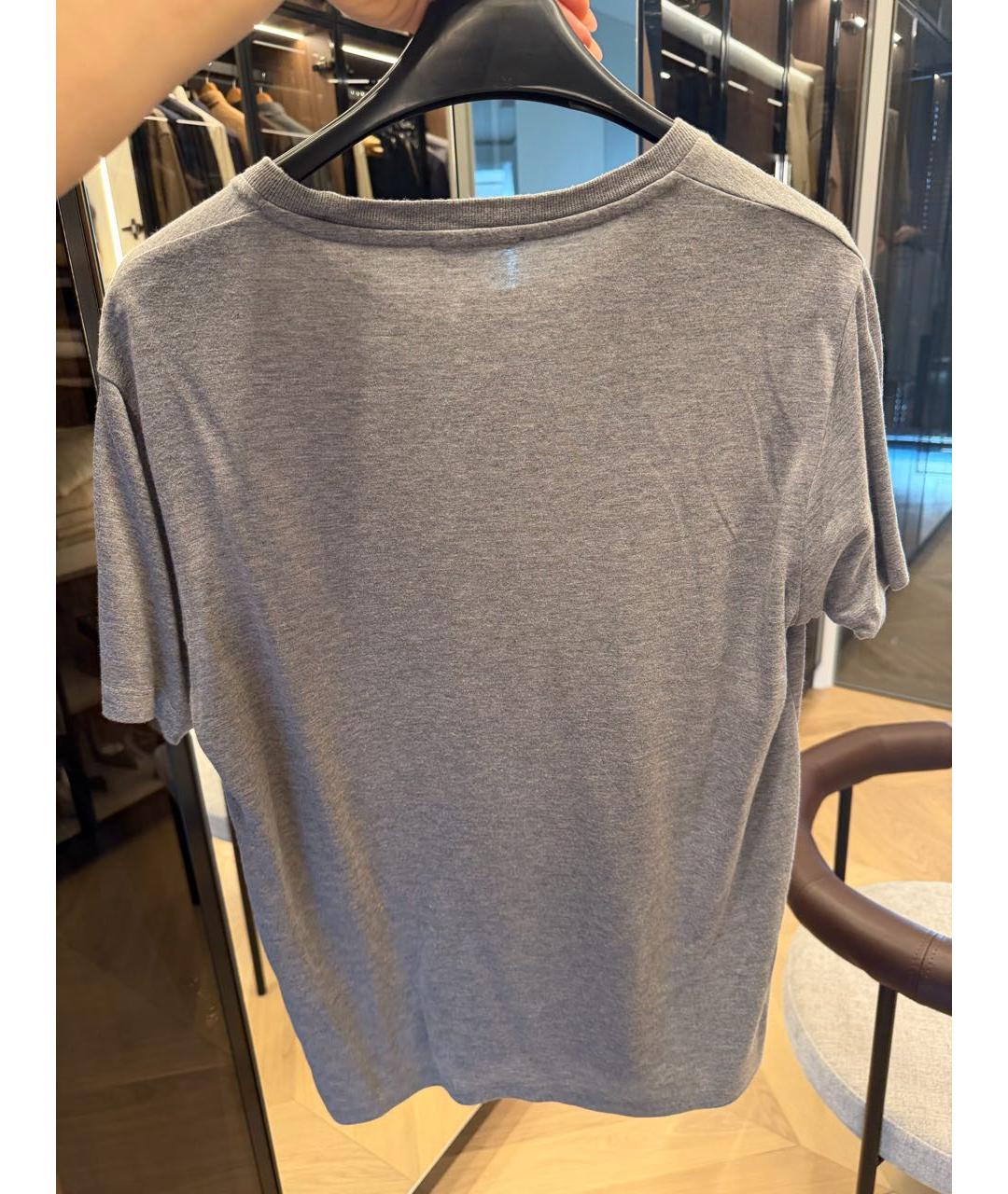TOM FORD Серая вискозная футболка, фото 2