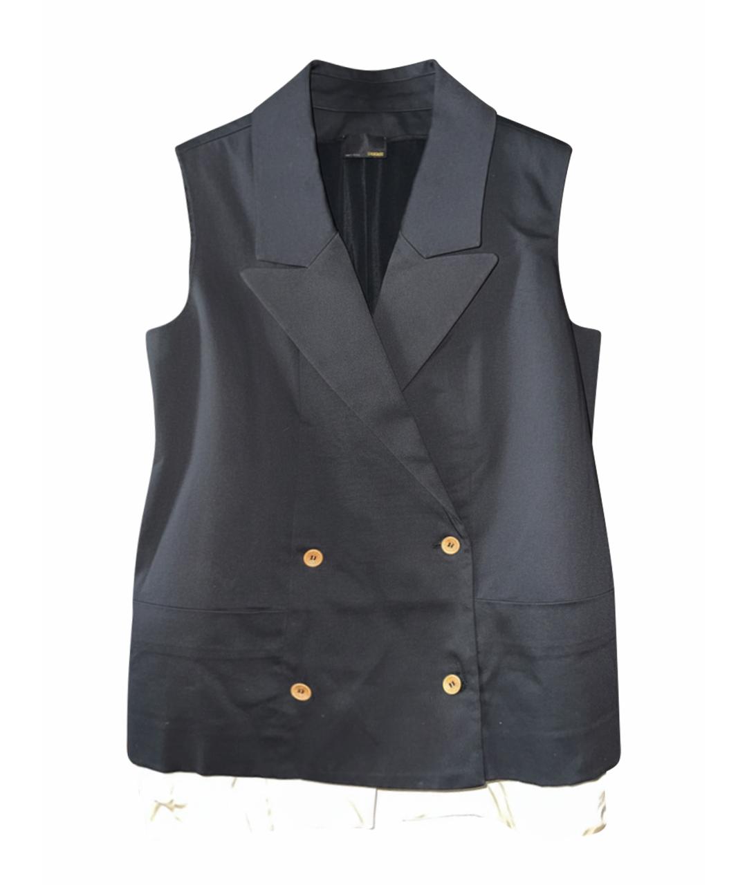 FENDI Черный шелковый жакет/пиджак, фото 1