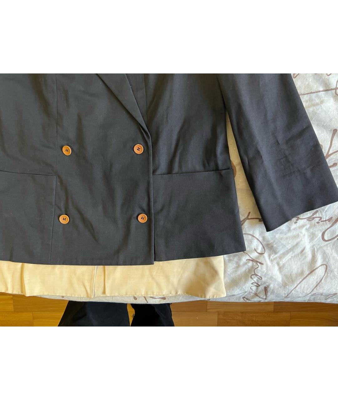 FENDI Черный шелковый жакет/пиджак, фото 4