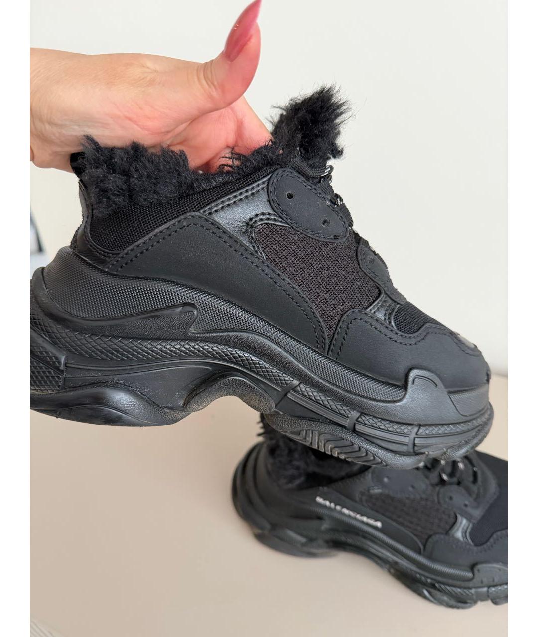 BALENCIAGA Черные кроссовки, фото 4