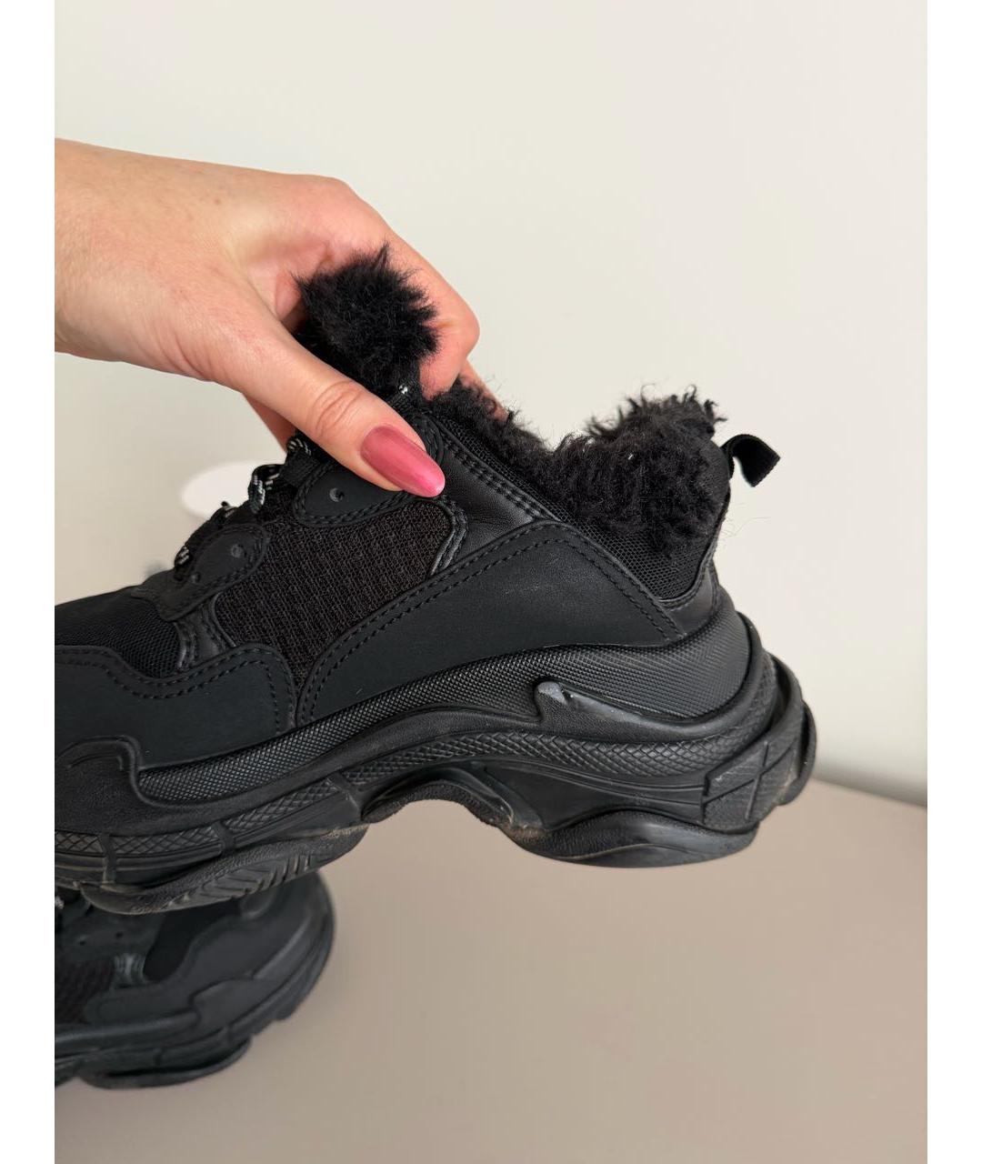 BALENCIAGA Черные кроссовки, фото 5