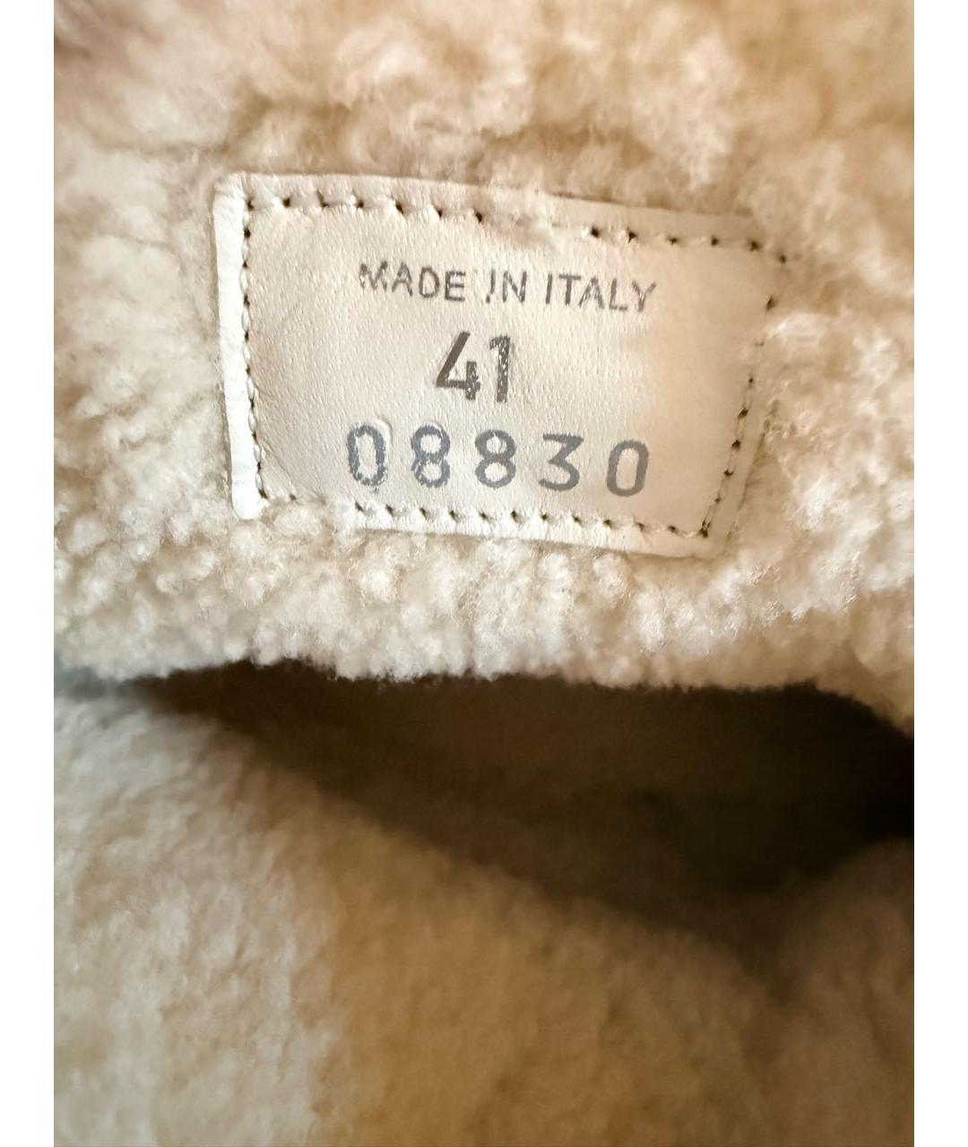 MIU MIU Бежевые замшевые ботинки, фото 6