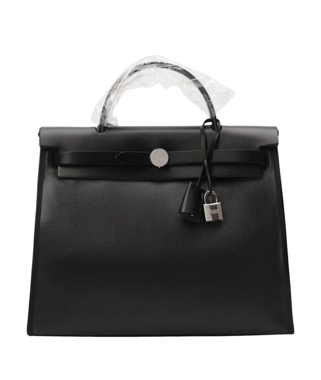 HERMES Черная тканевая сумка через плечо, фото 1