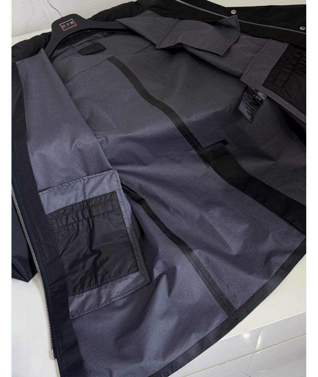 PRADA Черная полиамидовая куртка, фото 5