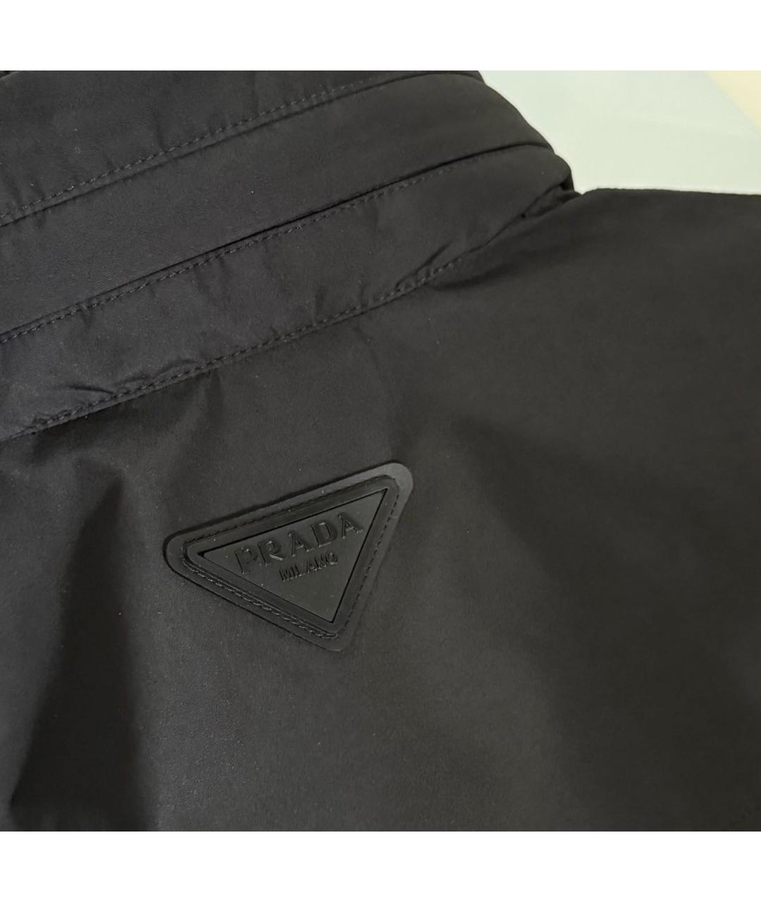 PRADA Черная полиамидовая куртка, фото 7