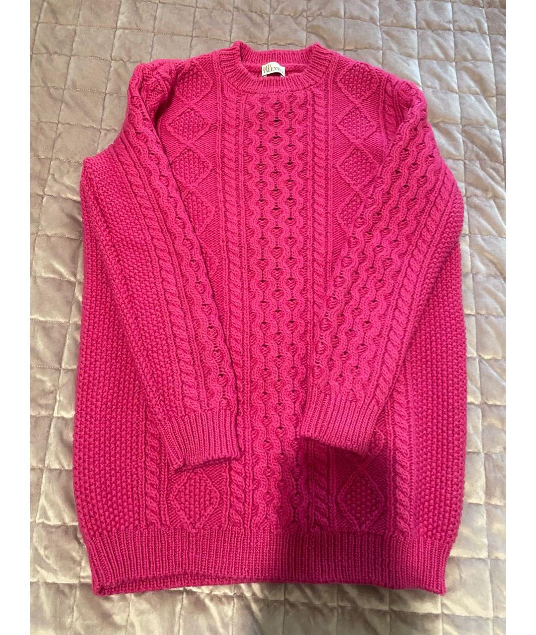 RED VALENTINO Фуксия шерстяной джемпер / свитер, фото 2