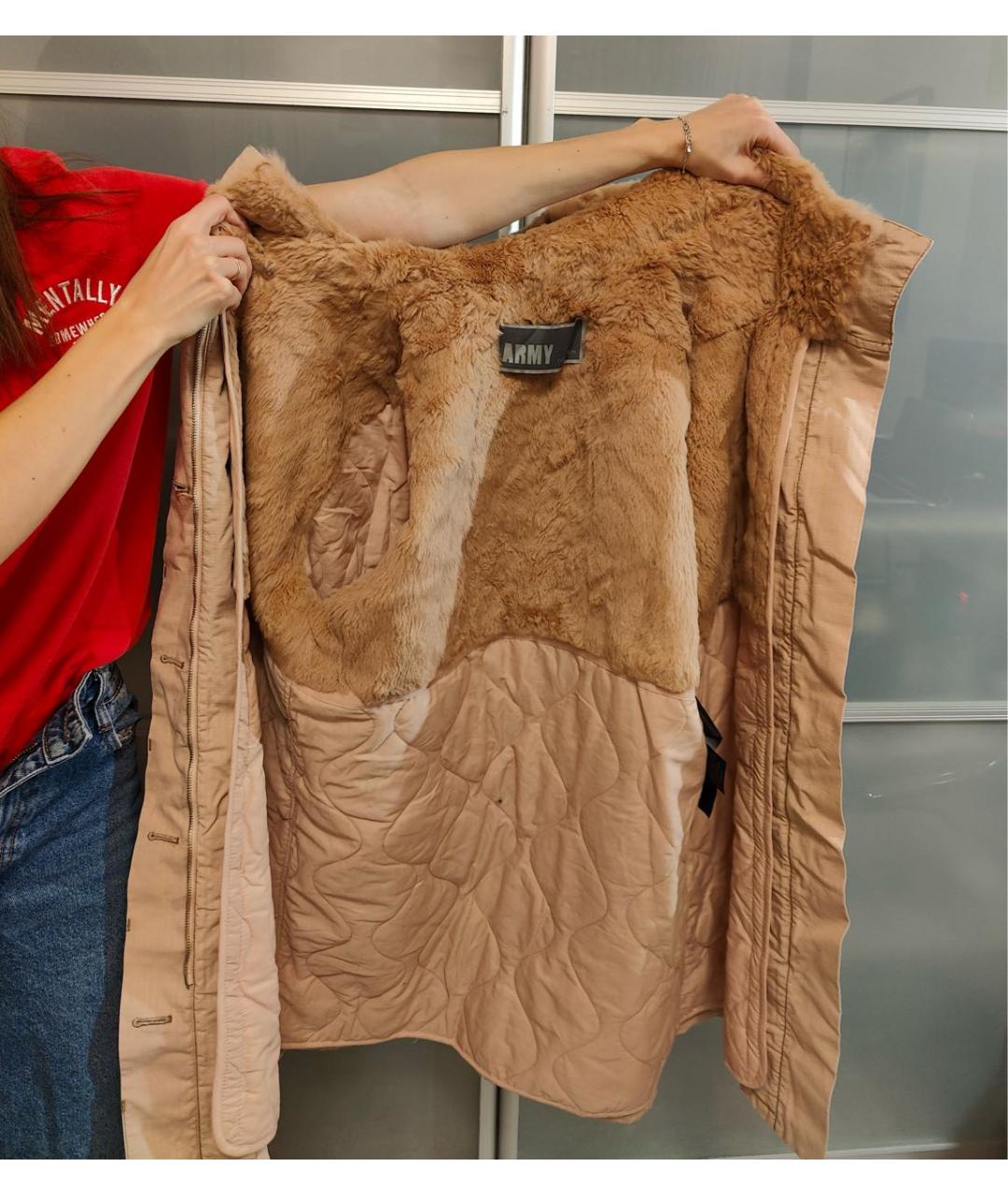 ARMY YVES SALOMON Розовая хлопковая парка, фото 8