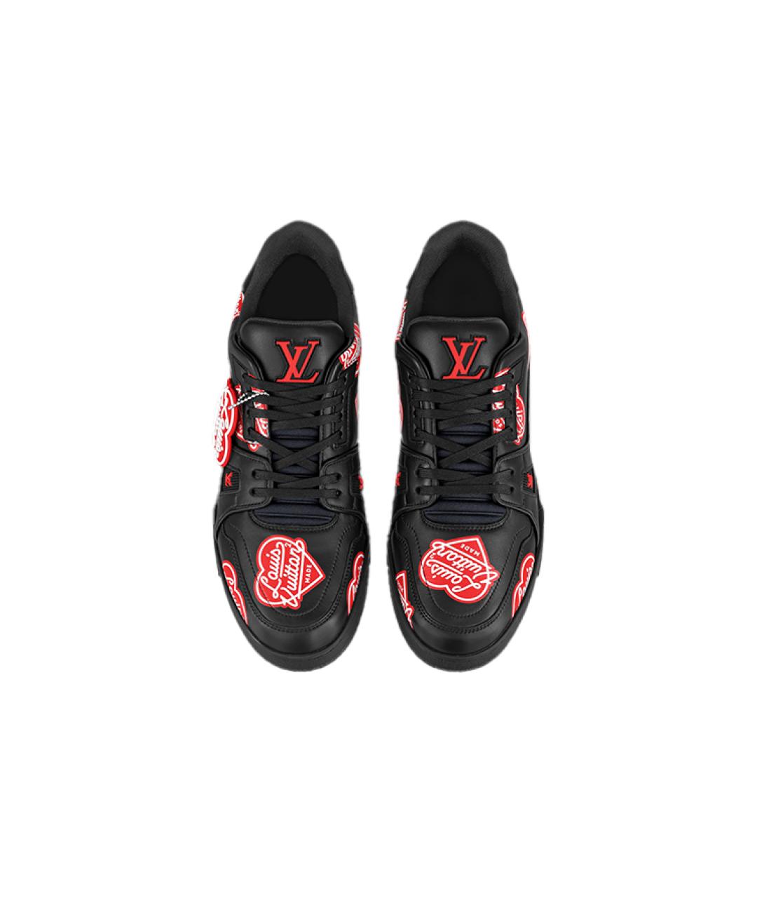 LOUIS VUITTON Черные низкие кроссовки / кеды, фото 3