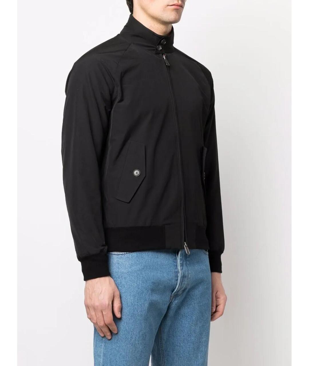 BARACUTA Черная хлопковая куртка, фото 4