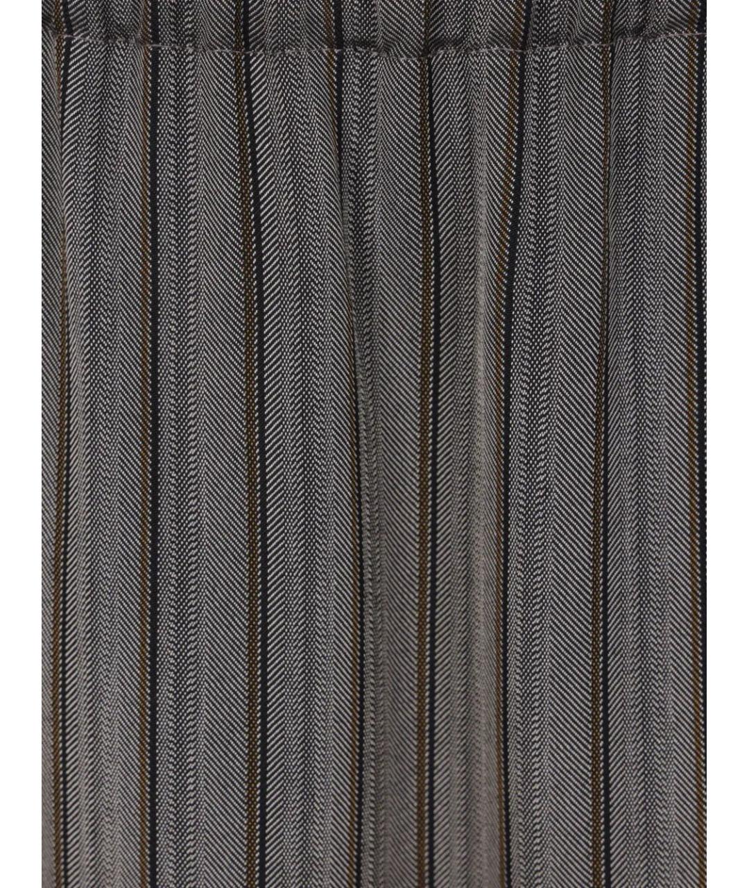 DRIES VAN NOTEN Серая вискозная юбка миди, фото 4