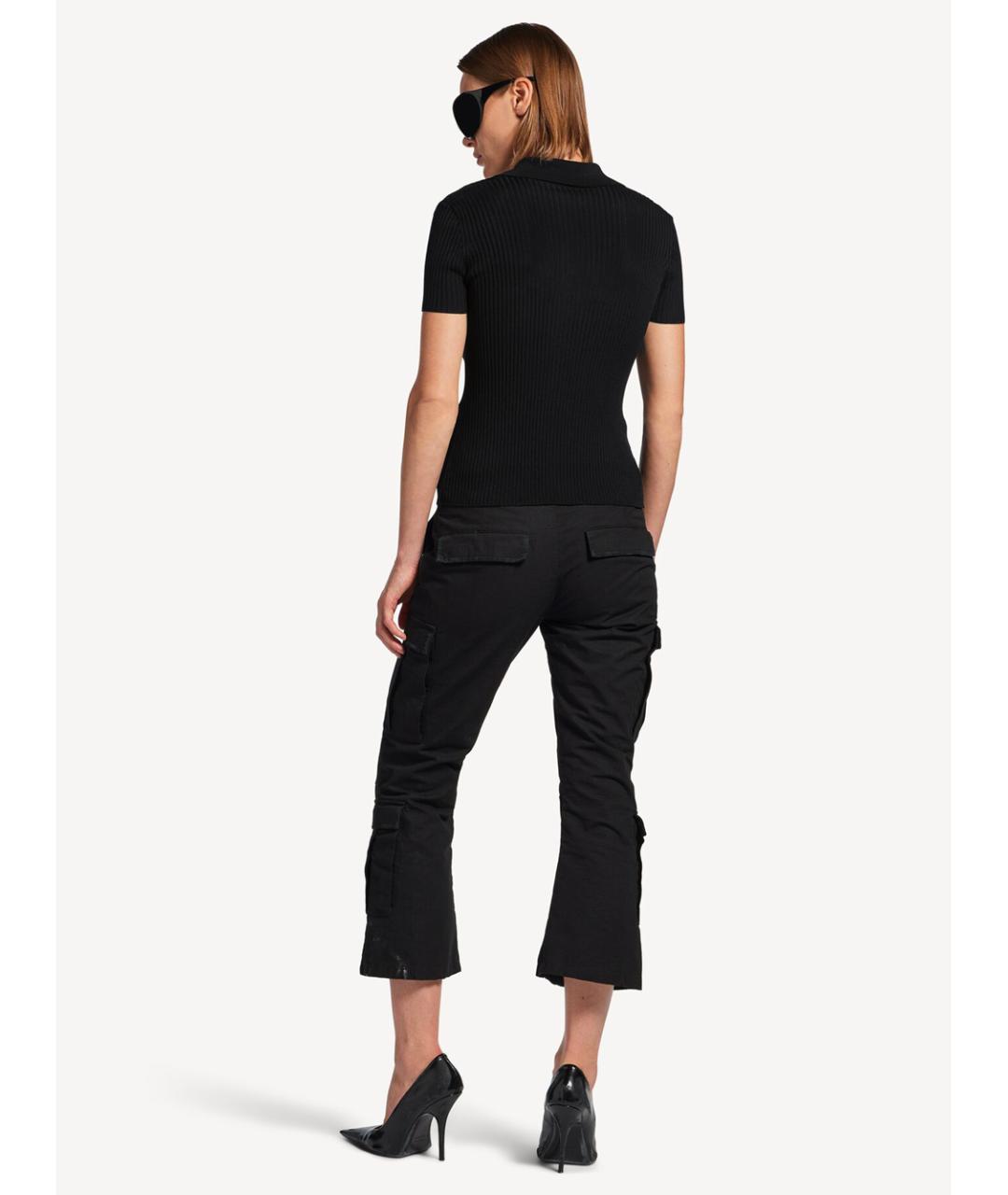 BALENCIAGA Черный хлопковый кардиган, фото 3