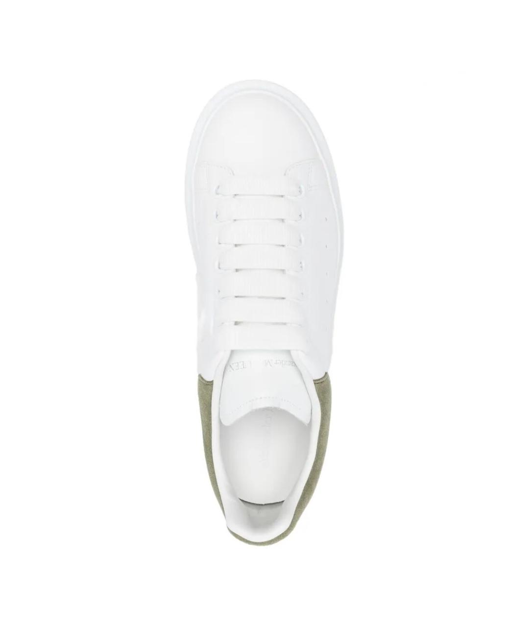 ALEXANDER MCQUEEN Белые кожаные низкие кроссовки / кеды, фото 4