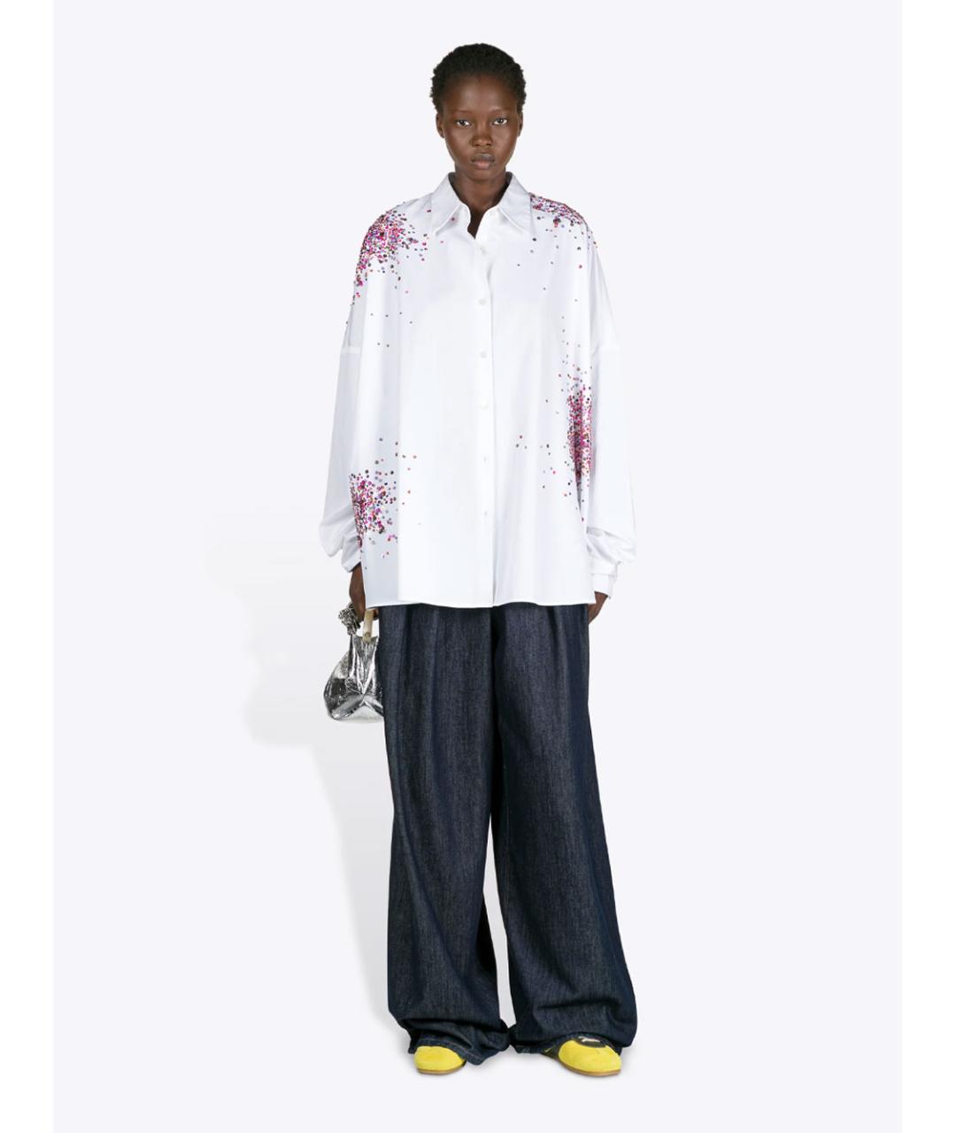 DRIES VAN NOTEN Белая хлопковая рубашка, фото 2