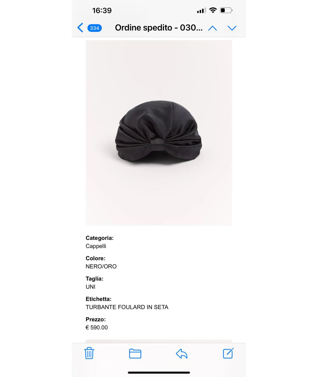 VALENTINO Черная повязка на голову, фото 5