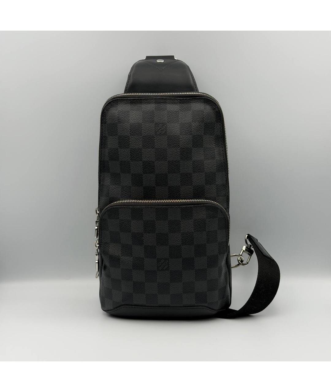 LOUIS VUITTON Черная сумка на плечо, фото 4