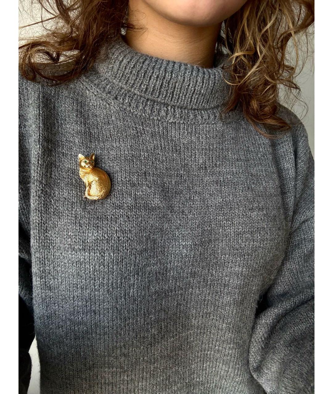 CHRISTIAN DIOR Золотая позолоченная булавка / брошь, фото 5