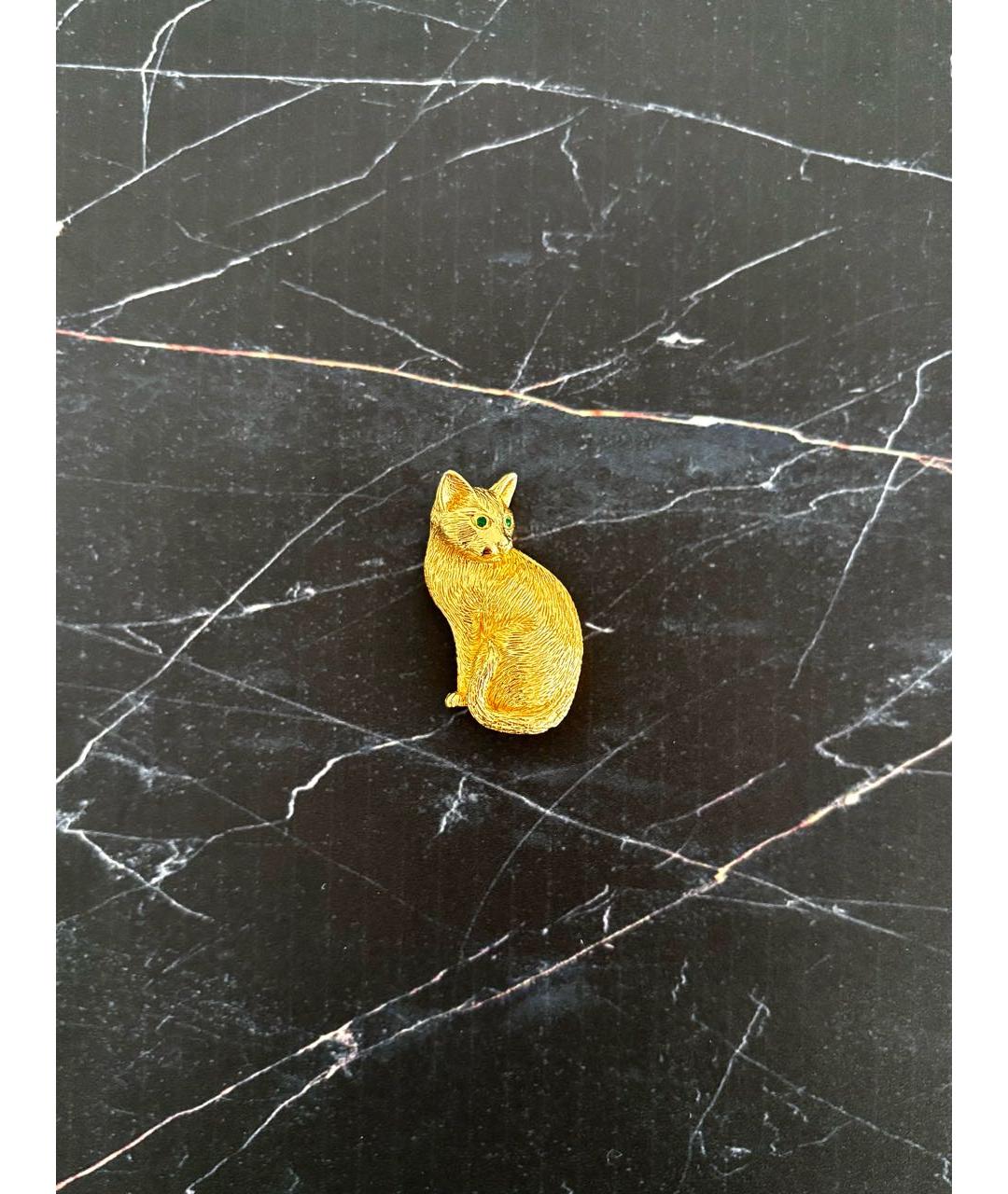 CHRISTIAN DIOR Золотая позолоченная булавка / брошь, фото 3