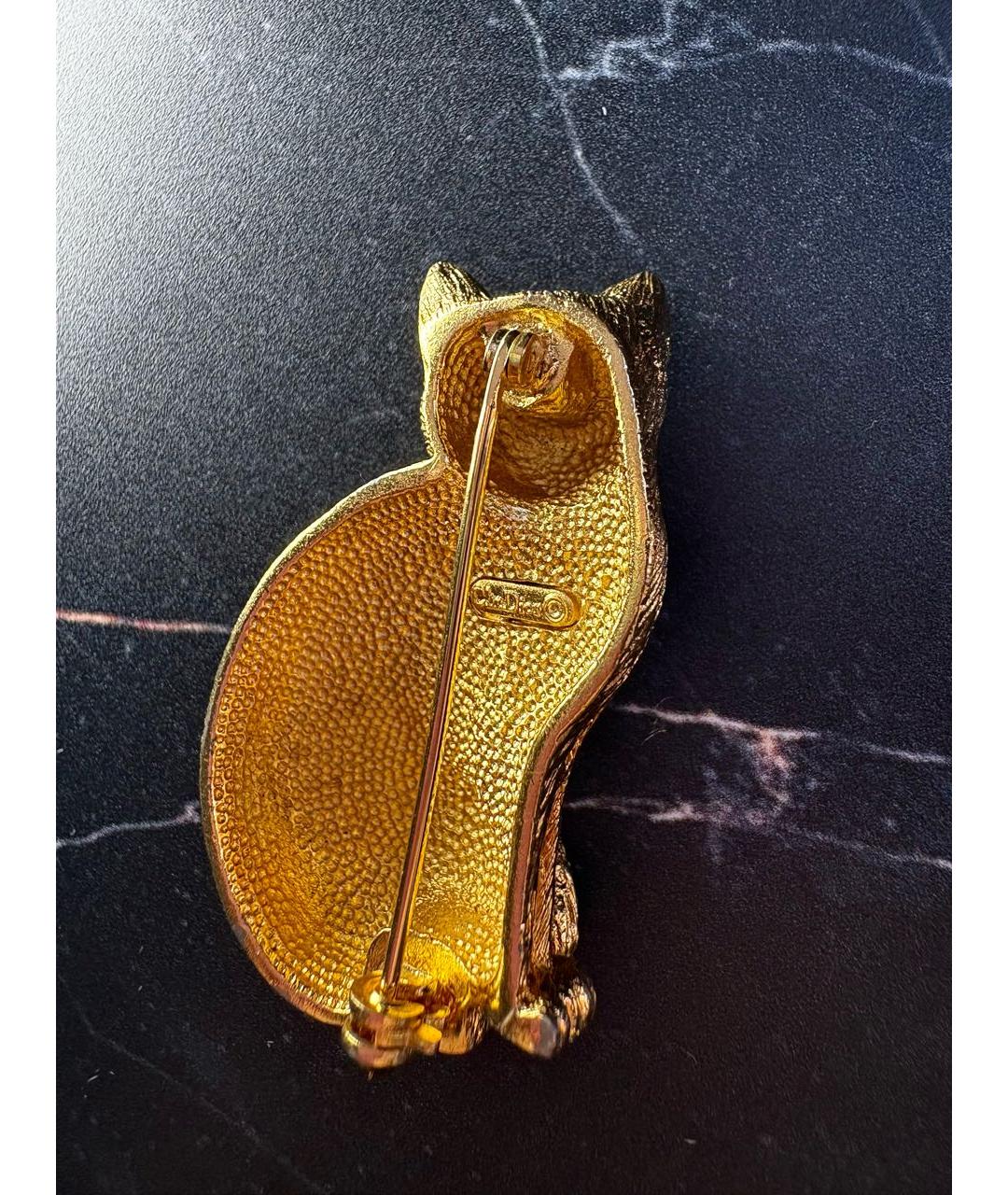 CHRISTIAN DIOR Золотая позолоченная булавка / брошь, фото 2