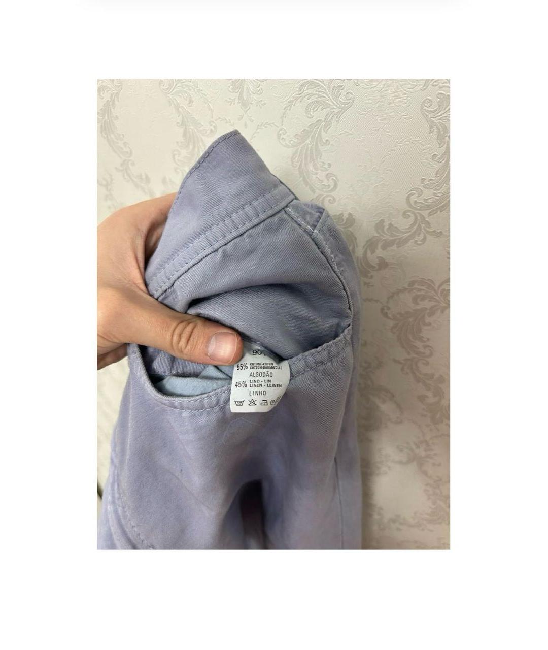 STEFANO RICCI Фиолетовые хлопковые повседневные брюки, фото 5