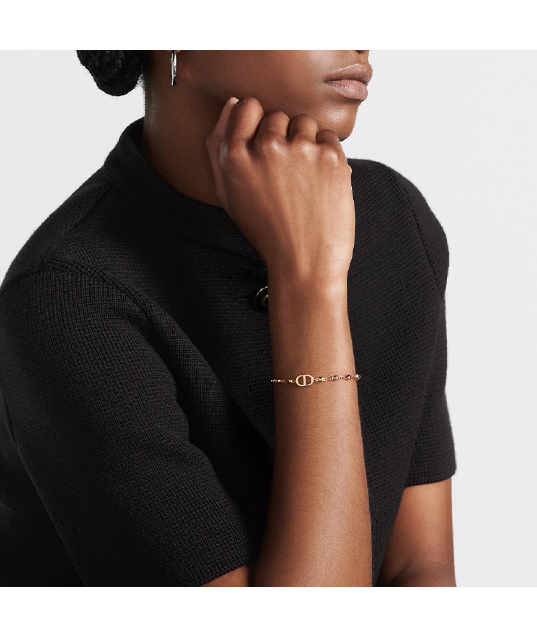 CHRISTIAN DIOR Золотой металлический браслет, фото 2