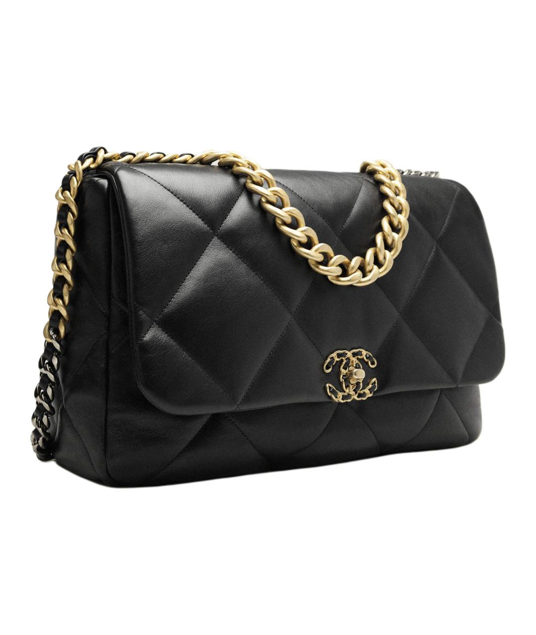 CHANEL Черная кожаная сумка через плечо, фото 3