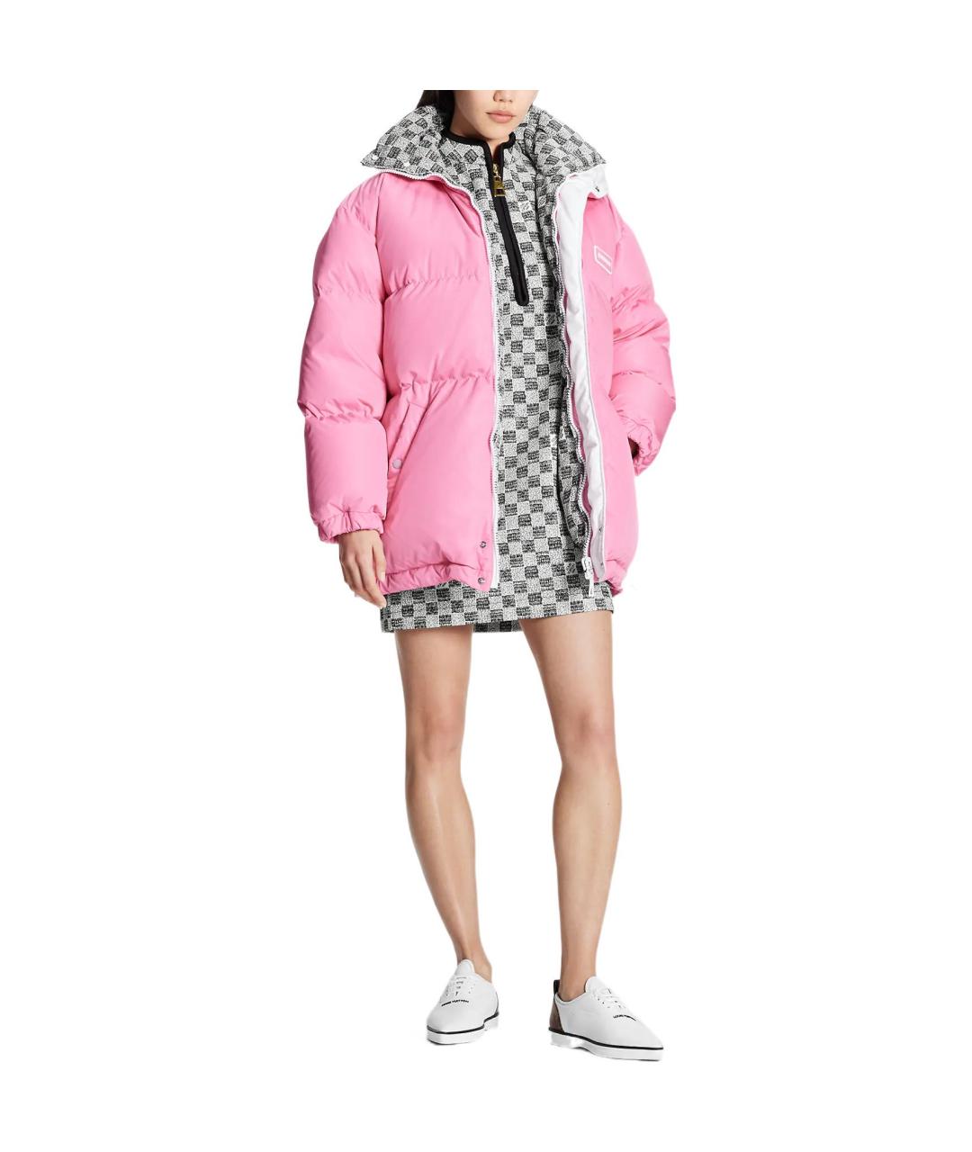 LOUIS VUITTON Розовый пуховик, фото 2
