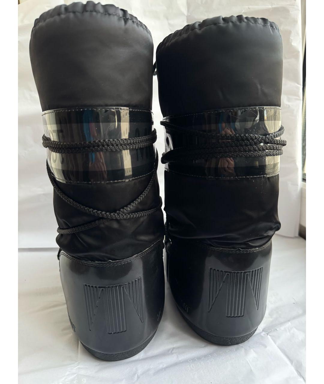 MOON BOOT Черные синтетические ботинки, фото 4