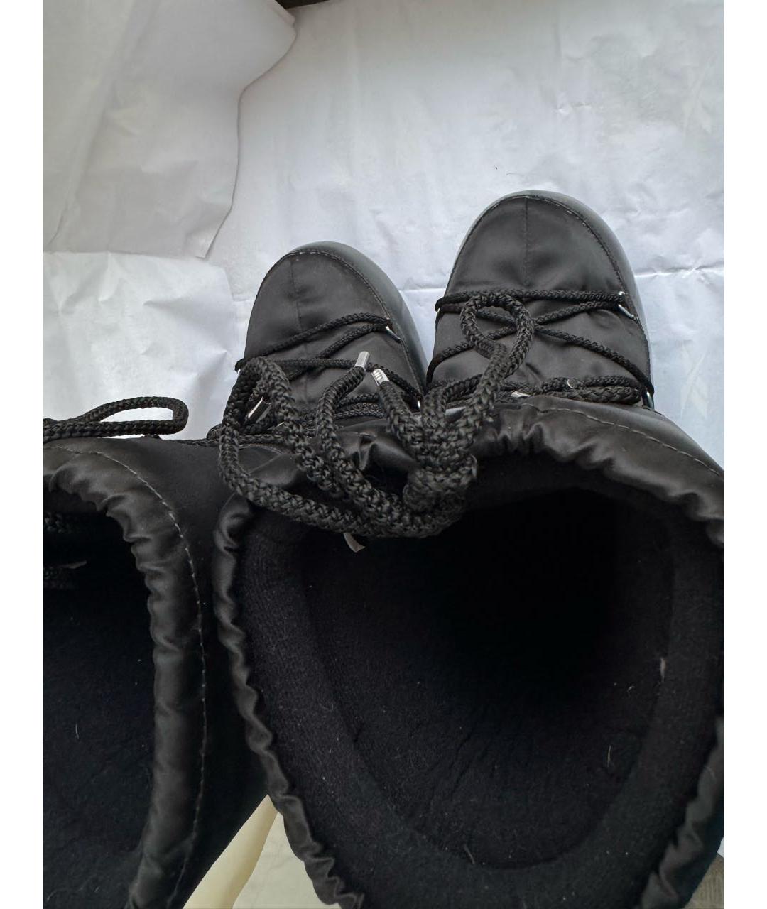 MOON BOOT Черные синтетические ботинки, фото 3