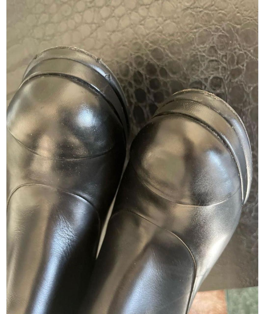 CHANEL Черные кожаные ботильоны, фото 6
