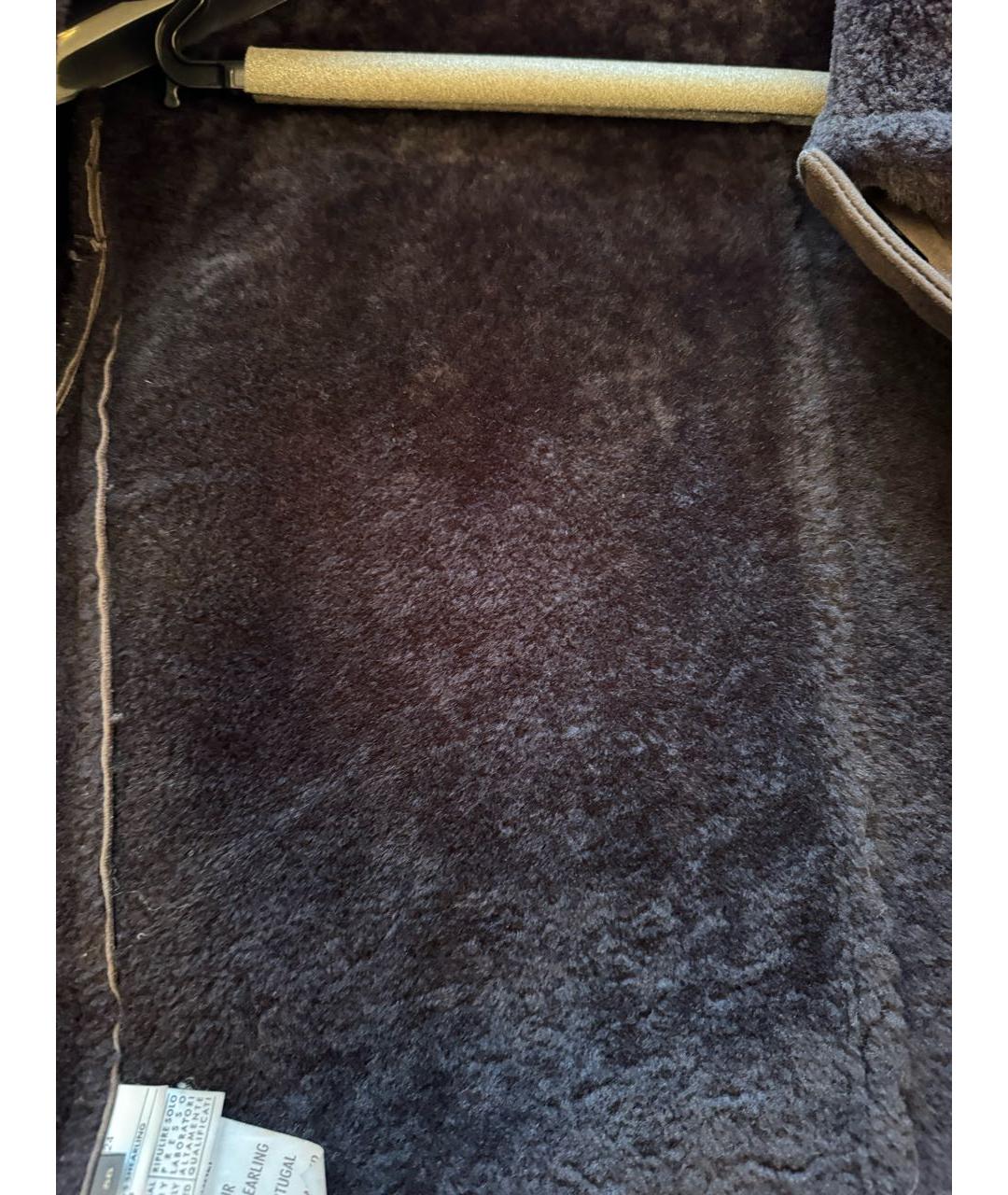 FERRAGAMO Коричневая кожаная дубленка/шуба, фото 4