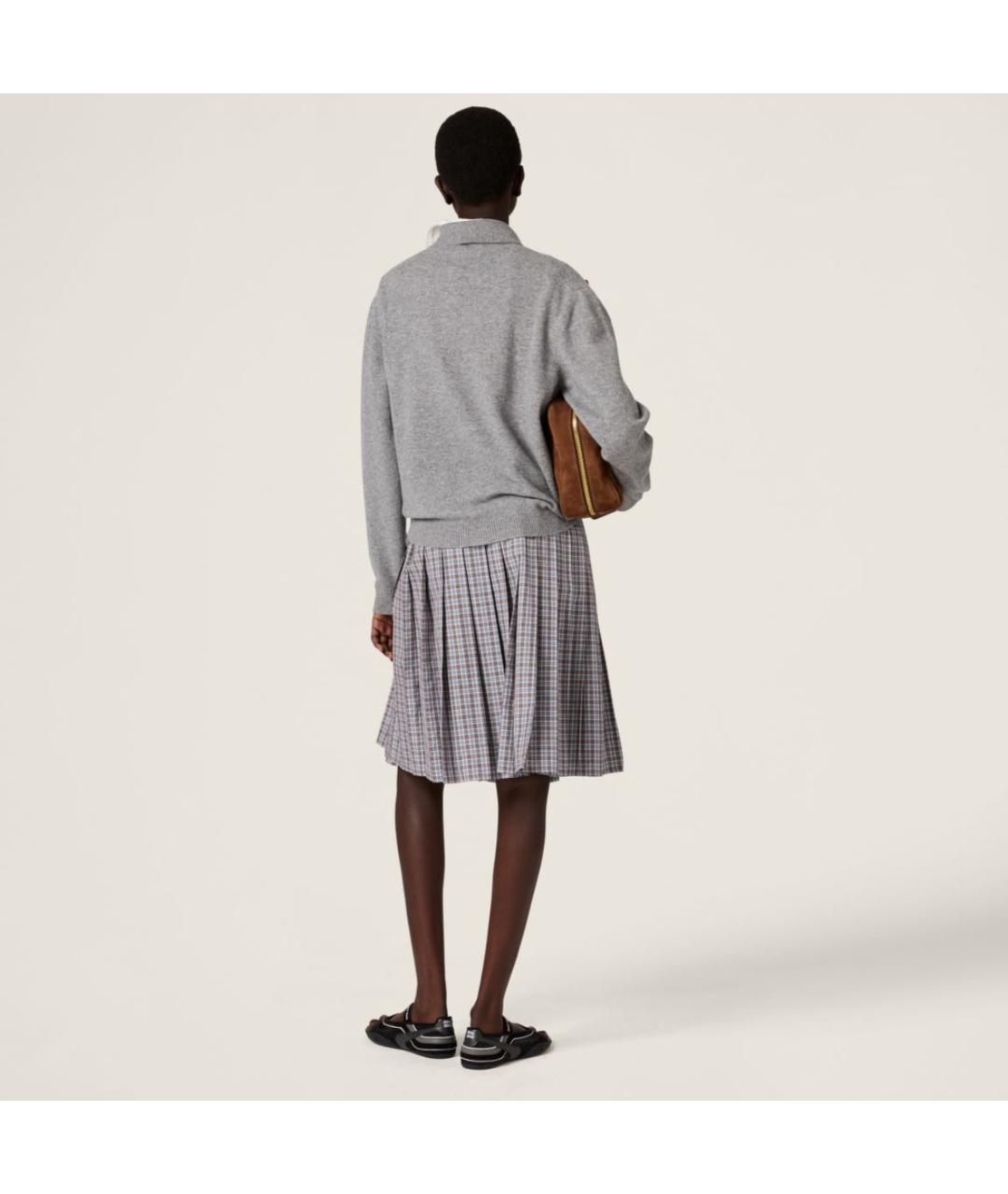 MIU MIU Серый кашемировый джемпер / свитер, фото 4