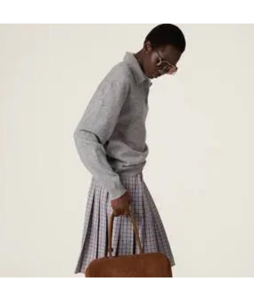 MIU MIU Серый кашемировый джемпер / свитер, фото 3