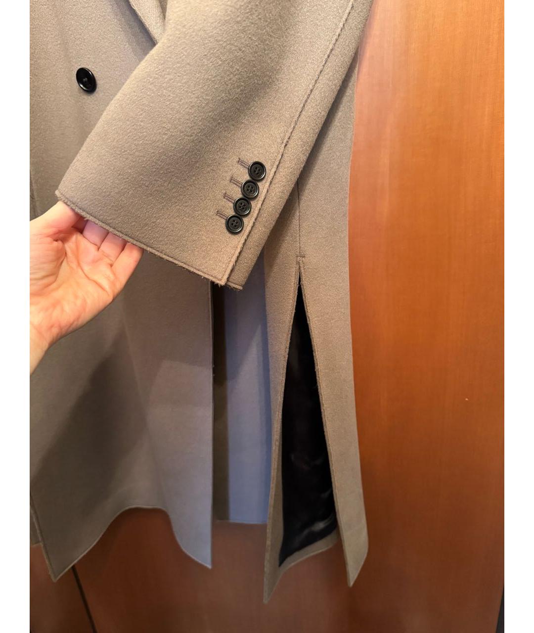 DIOR HOMME Коричневое шерстяное пальто, фото 4