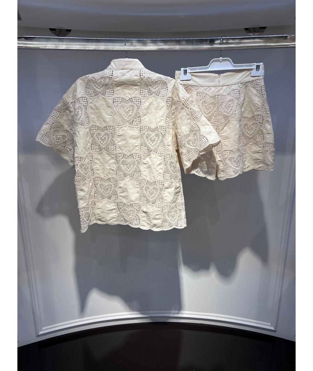 ZIMMERMANN Бежевый хлопковый костюм с брюками, фото 2