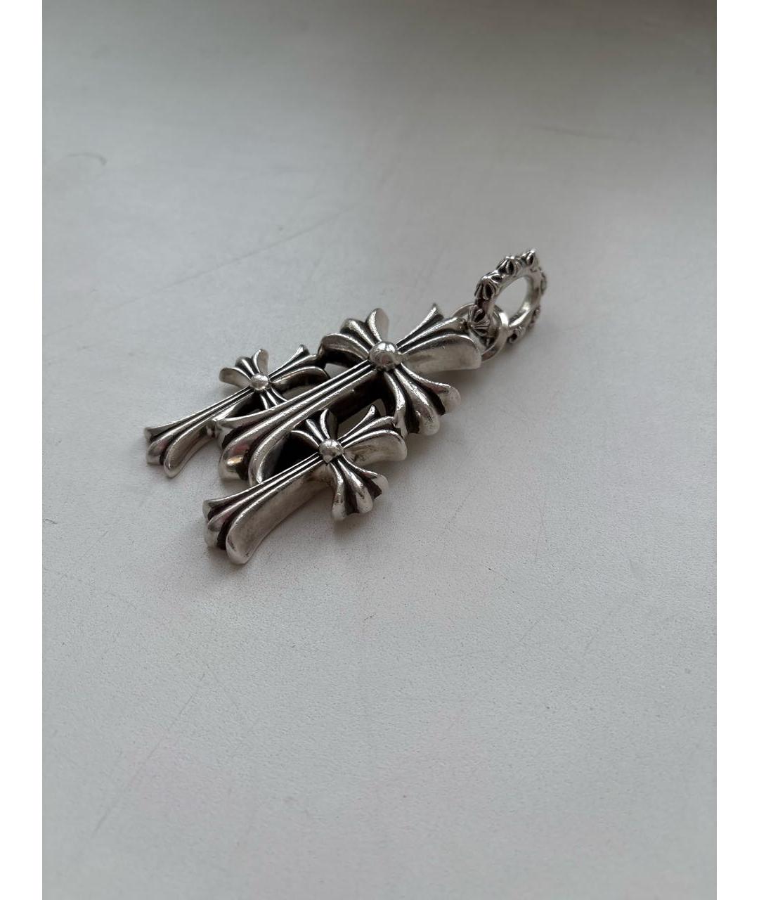 CHROME HEARTS Серебряная рубиновая цепочка/подвеска, фото 2