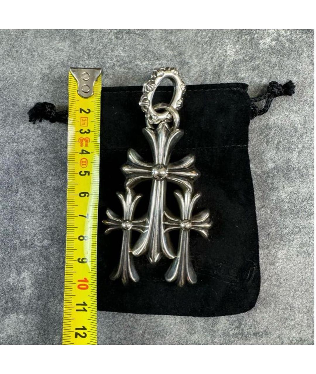 CHROME HEARTS Серебряная рубиновая цепочка/подвеска, фото 4