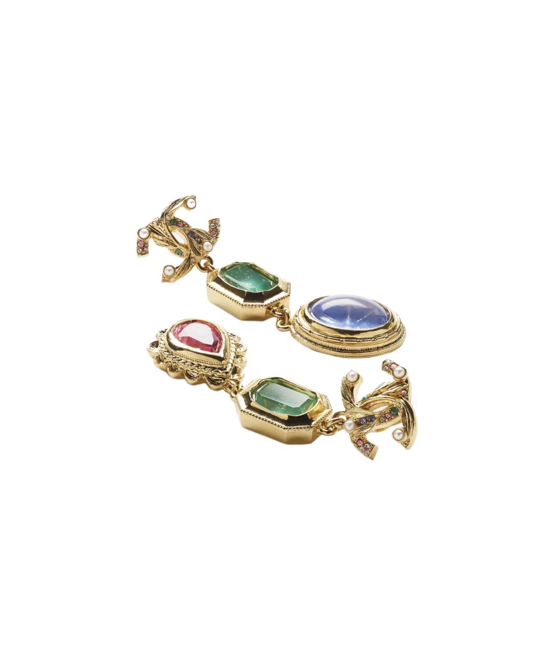 CHANEL Золотые серьги, фото 2