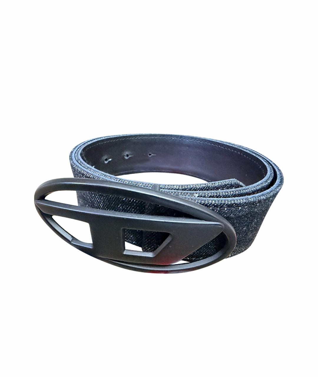 DIESEL Черный кожаный ремень, фото 1