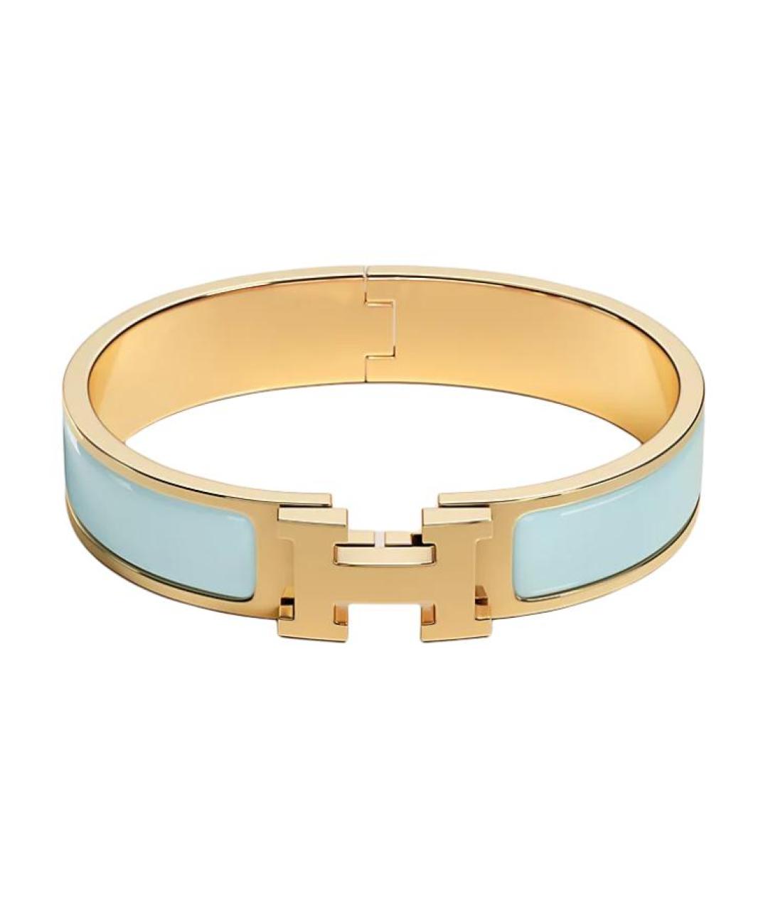 HERMES Голубой металлический браслет, фото 1