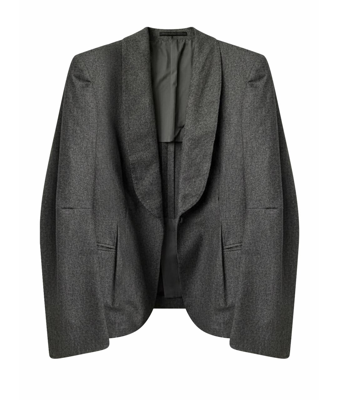 BRUNELLO CUCINELLI Серый шерстяной жакет/пиджак, фото 1