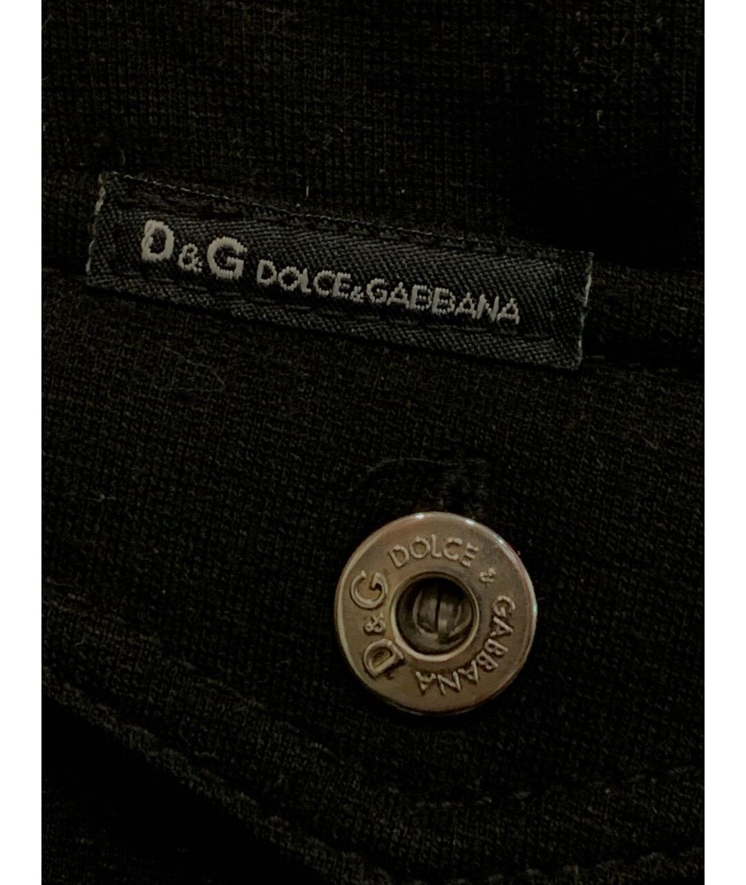 DOLCE & GABBANA VINTAGE Черная шерстяная юбка миди, фото 3