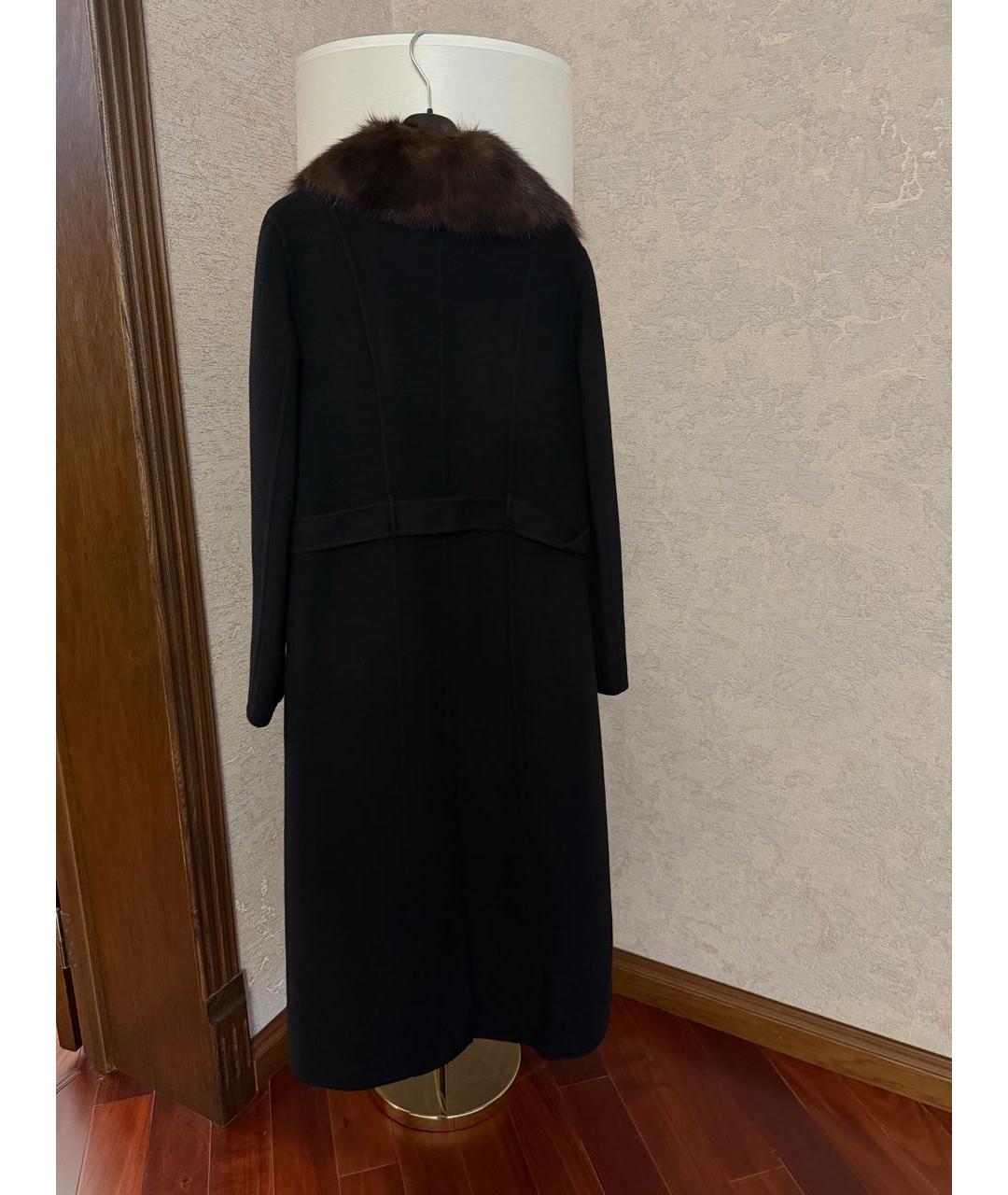 MANZONI 24 Черное кашемировое пальто, фото 7